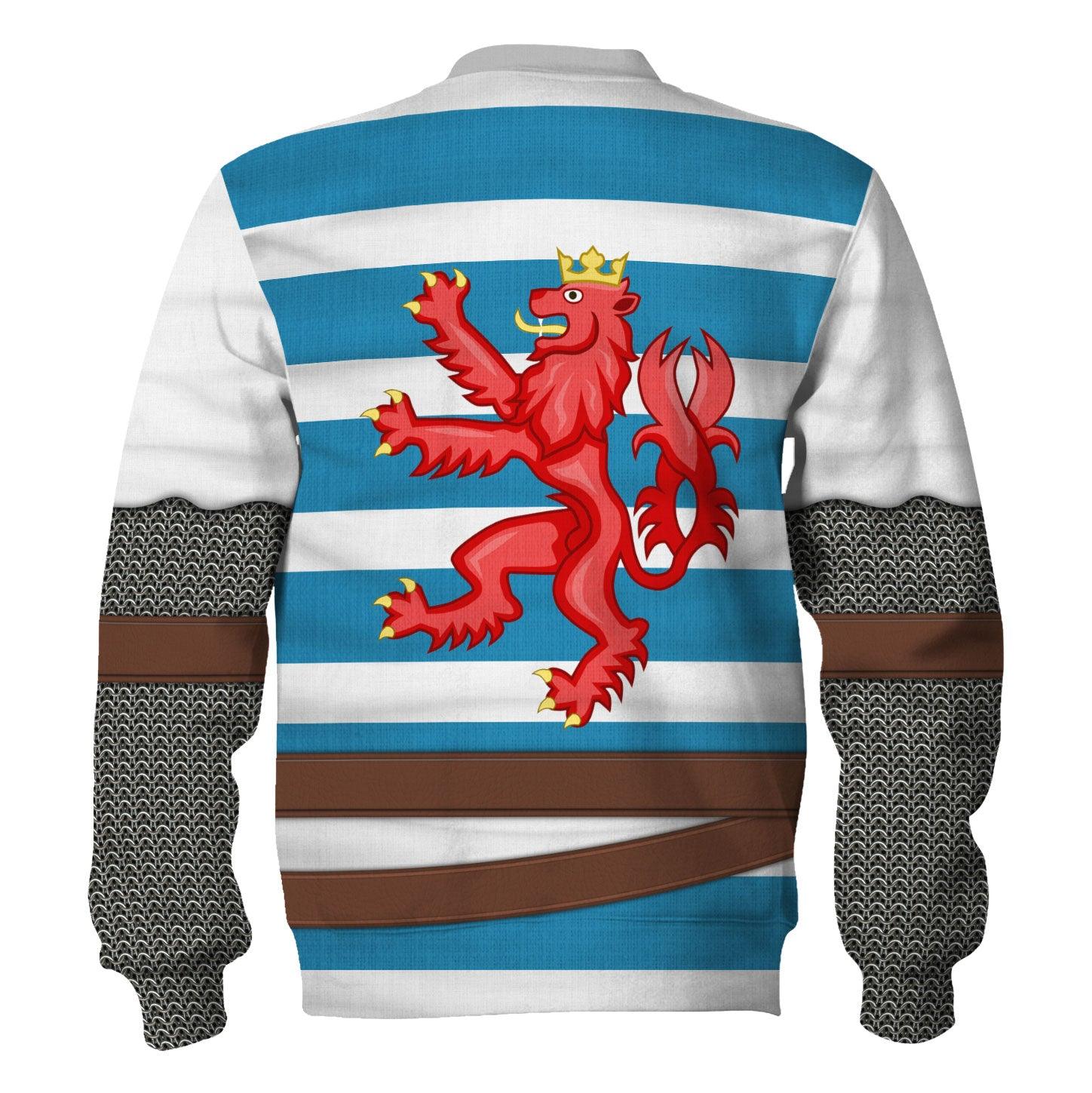 Gearhomie John of Bohemia Knight Costume Hoodie Sweatshirt T-Shirt Tracksuit - Gearhomie.com