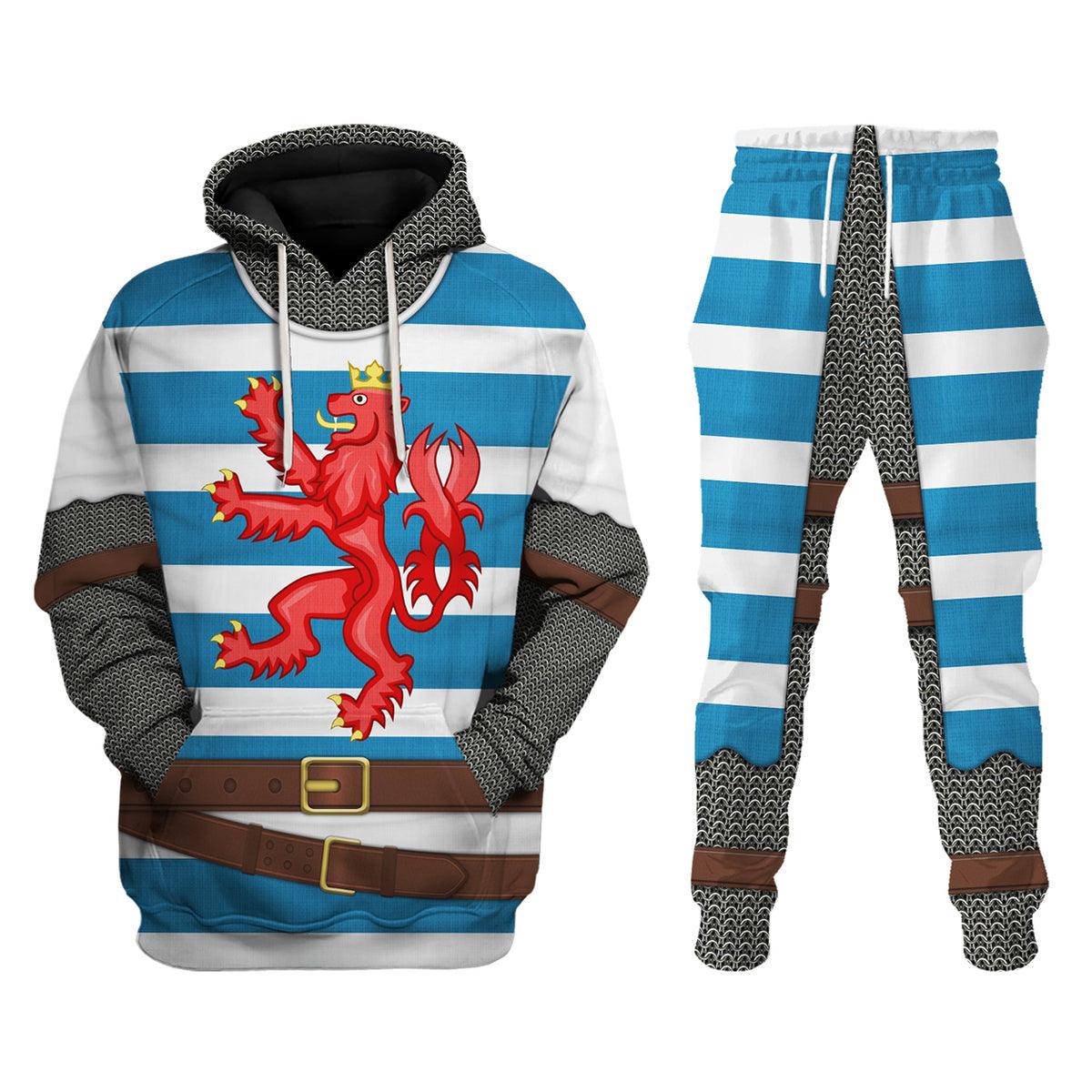Gearhomie John of Bohemia Knight Costume Hoodie Sweatshirt T-Shirt Tracksuit - Gearhomie.com