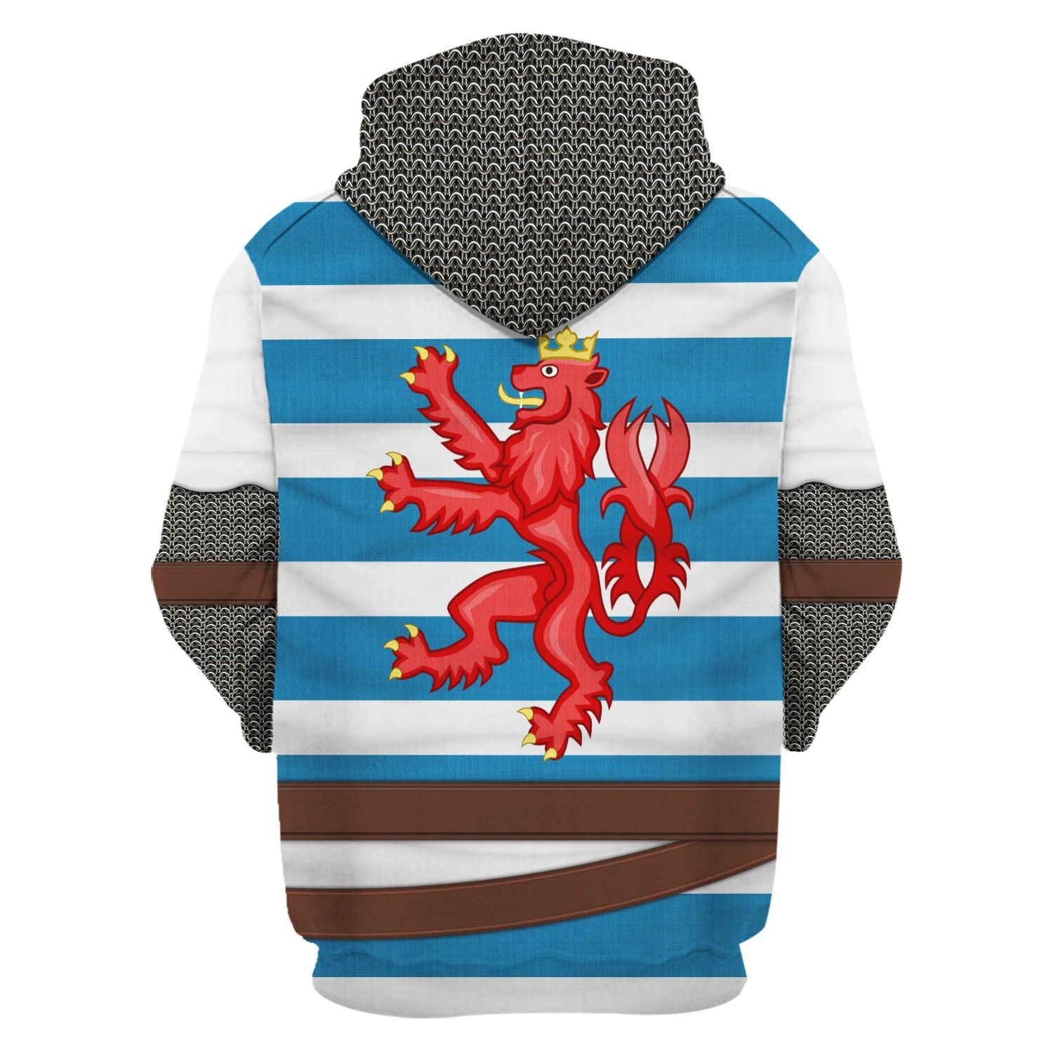 Gearhomie John of Bohemia Knight Costume Hoodie Sweatshirt T-Shirt Tracksuit - Gearhomie.com