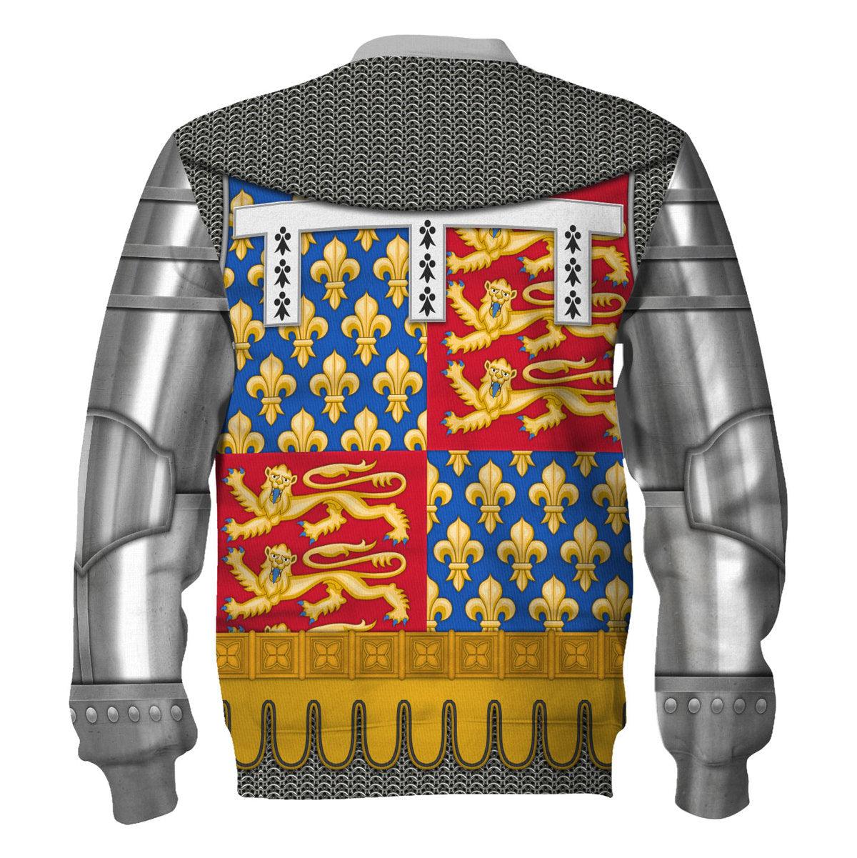 Gearhomie John of Gaunt, Duke of Lancaster Amour Knights Costume Hoodie Sweatshirt T-Shirt Tracksuit - Gearhomie.com