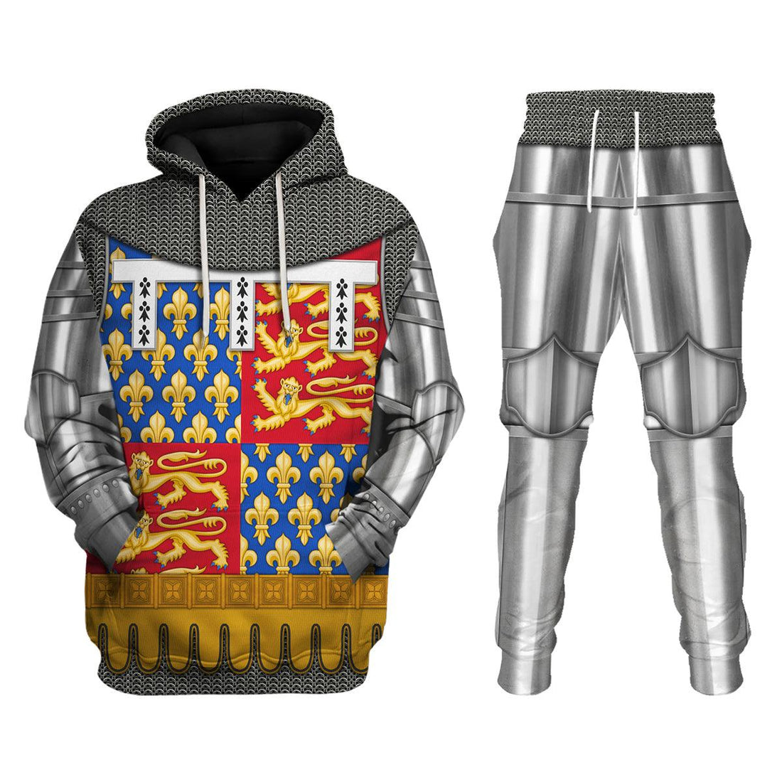Gearhomie John of Gaunt, Duke of Lancaster Amour Knights Costume Hoodie Sweatshirt T-Shirt Tracksuit - Gearhomie.com