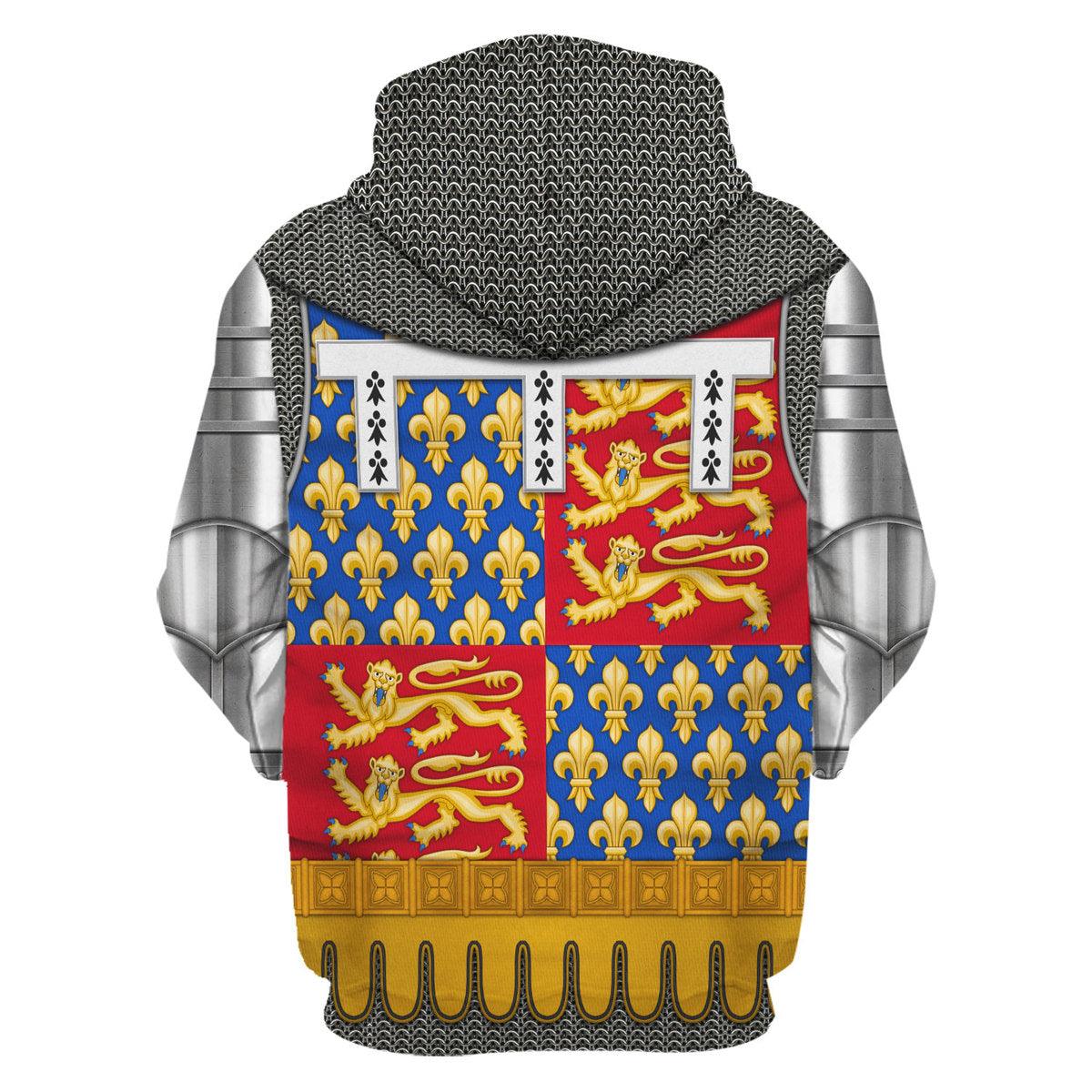 Gearhomie John of Gaunt, Duke of Lancaster Amour Knights Costume Hoodie Sweatshirt T-Shirt Tracksuit - Gearhomie.com