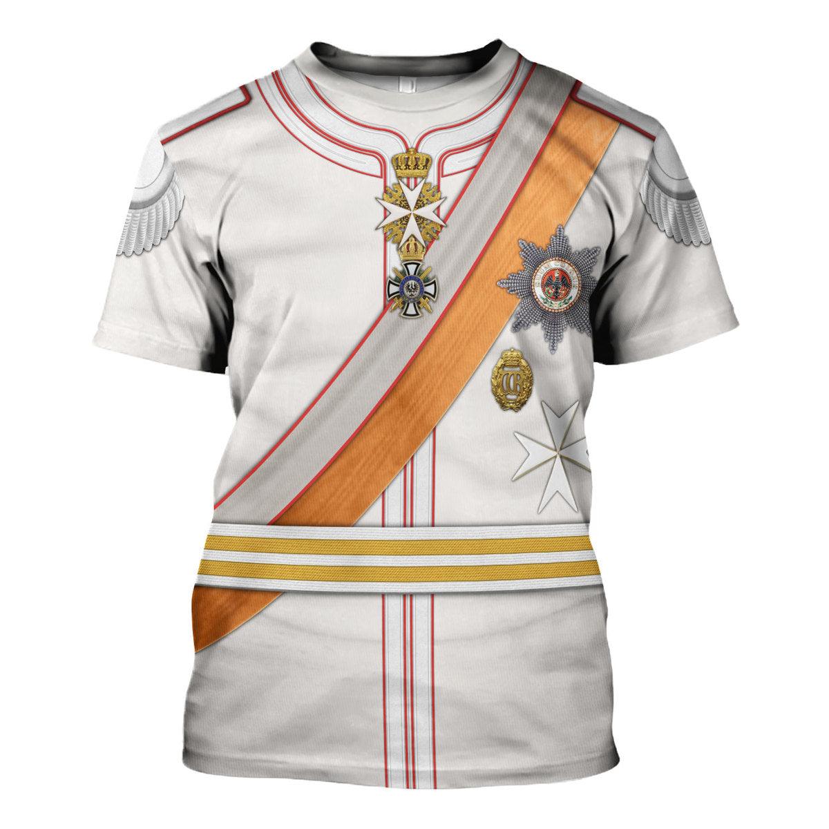 Gearhomie Kaiser Wilhelm II 1910 Uniform Costume Hoodie Sweatshirt T-Shirt Tracksuit - Gearhomie.com