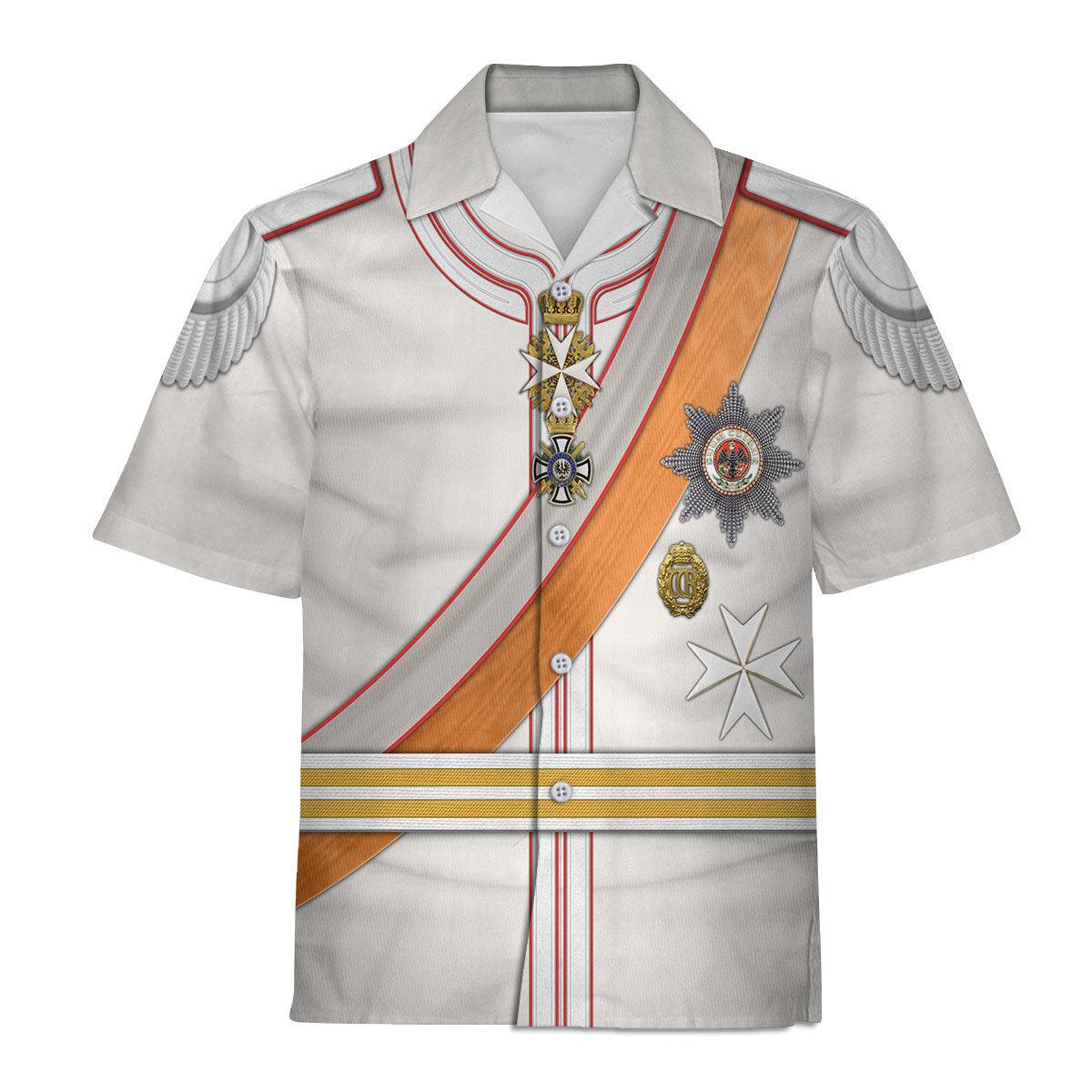 Gearhomie Kaiser Wilhelm II 1910 Uniform Costume Hoodie Sweatshirt T-Shirt Tracksuit - Gearhomie.com