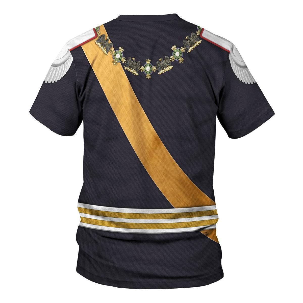 Gearhomie Kaiser Wilhelm II Gala Uniform with Degen German Empire Costume Hoodie Sweatshirt T-Shirt Tracksuit - Gearhomie.com