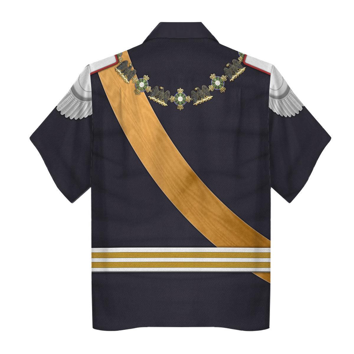 Gearhomie Kaiser Wilhelm II Gala Uniform with Degen German Empire Costume Hoodie Sweatshirt T-Shirt Tracksuit - Gearhomie.com