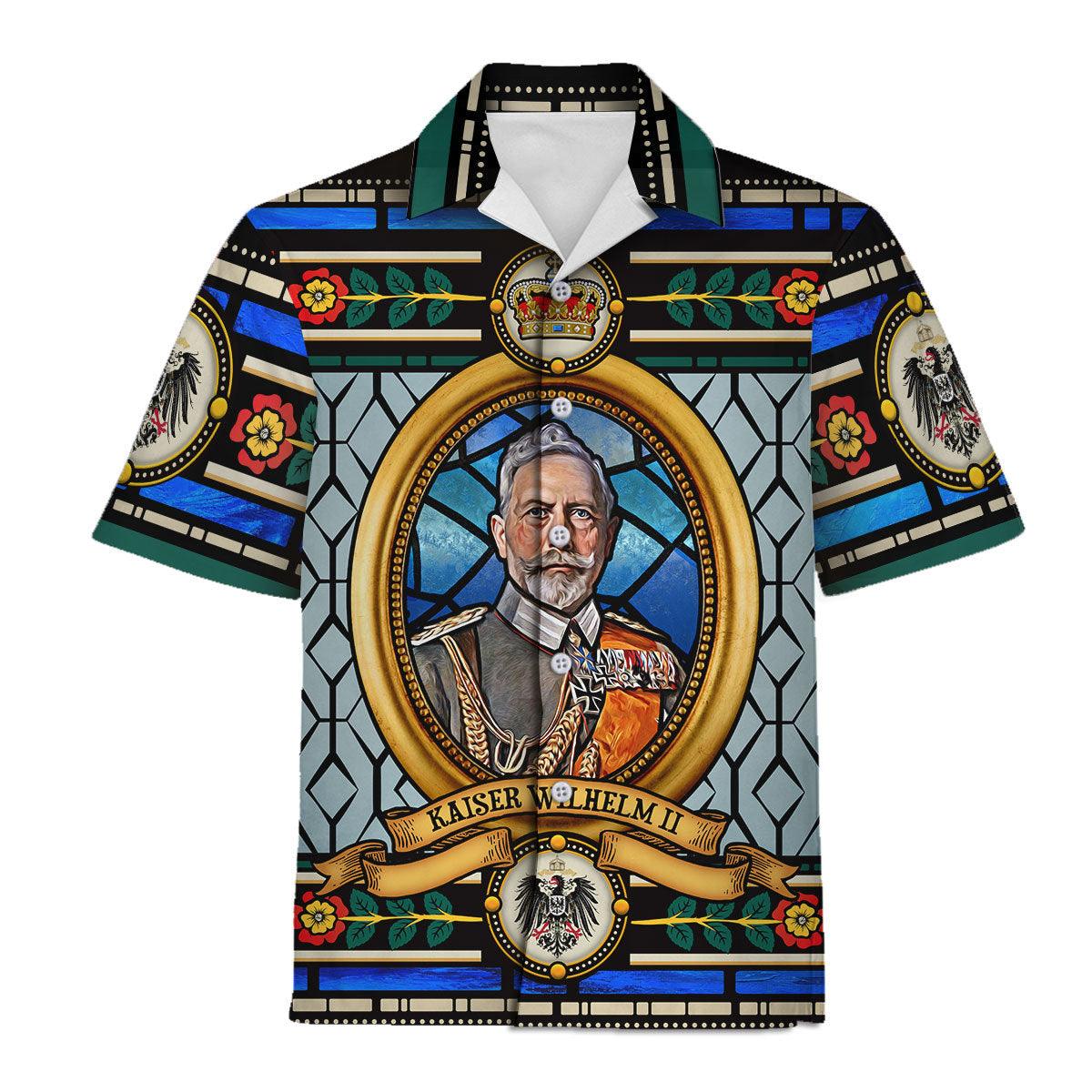 Gearhomie Kaiser Wilhelm II German Emperor Hawaiian Shirt Polo Shirt Beach short - Gearhomie.com