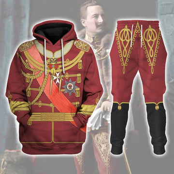 Gearhomie Kaiser Wilhelm II Uniform Austria-Hungary Costume Hoodie Sweatshirt T-Shirt Tracksuit - Gearhomie.com