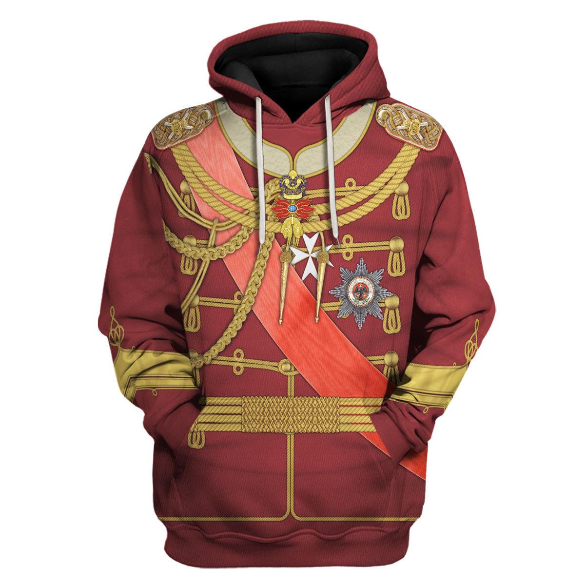 Gearhomie Kaiser Wilhelm II Uniform Austria-Hungary Costume Hoodie Sweatshirt T-Shirt Tracksuit - Gearhomie.com