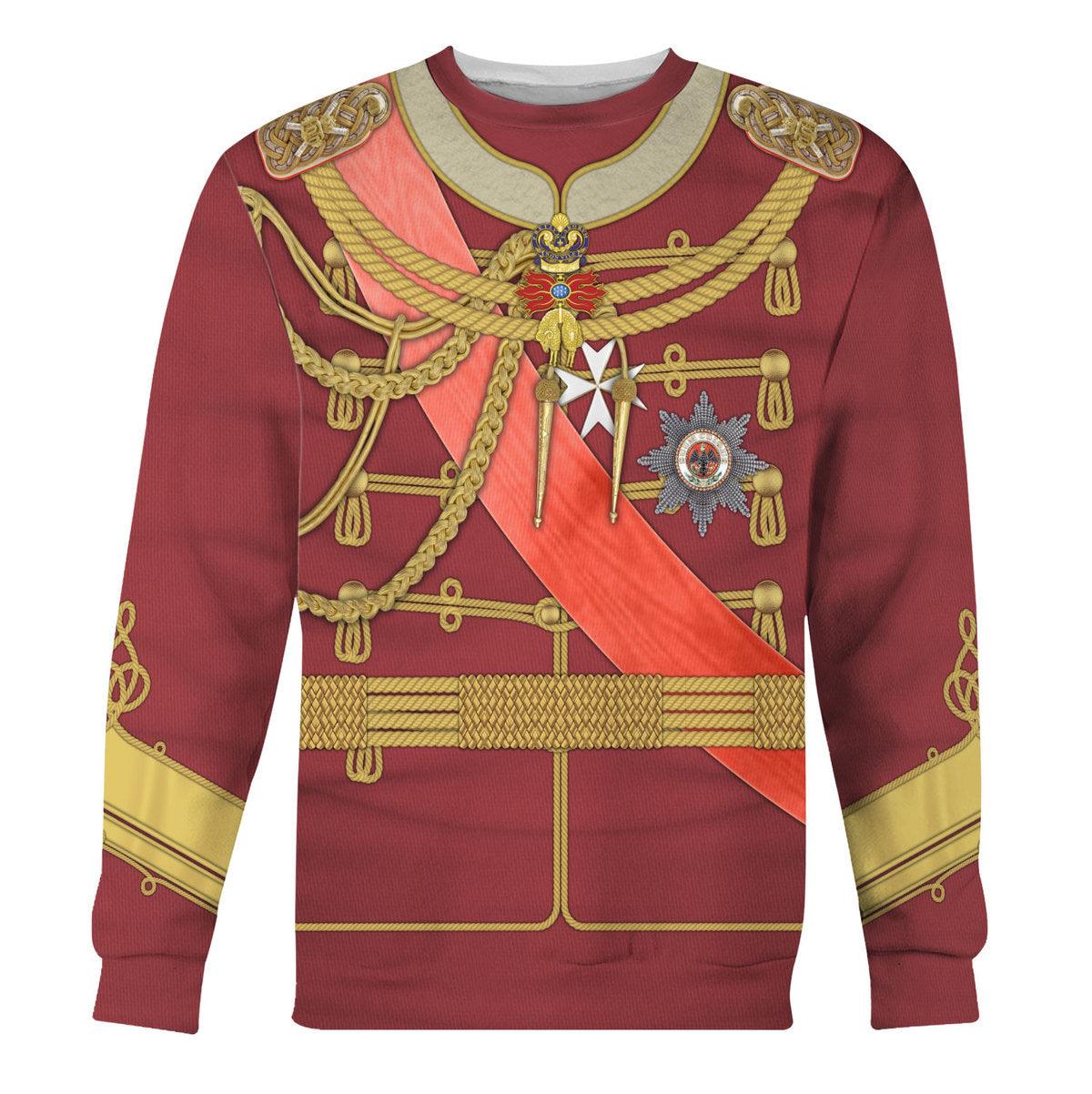 Gearhomie Kaiser Wilhelm II Uniform Austria-Hungary Costume Hoodie Sweatshirt T-Shirt Tracksuit - Gearhomie.com