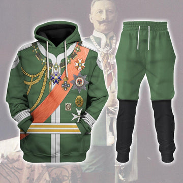 Oodiegang Kaiser Wilhelm II Uniform Dreifarbendruck Costume Hoodie Sweatshirt T-Shirt Tracksuit - Oodiegang.com