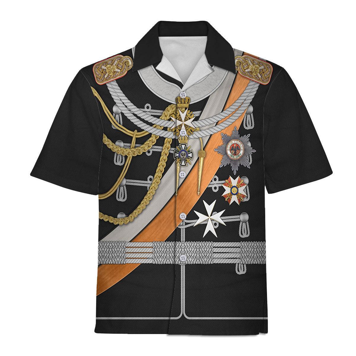 Gearhomie Kaiser Wilhelm II Uniform German Emperor & King of Prussia Costume Hoodie Sweatshirt T-Shirt Tracksuit - Gearhomie.com