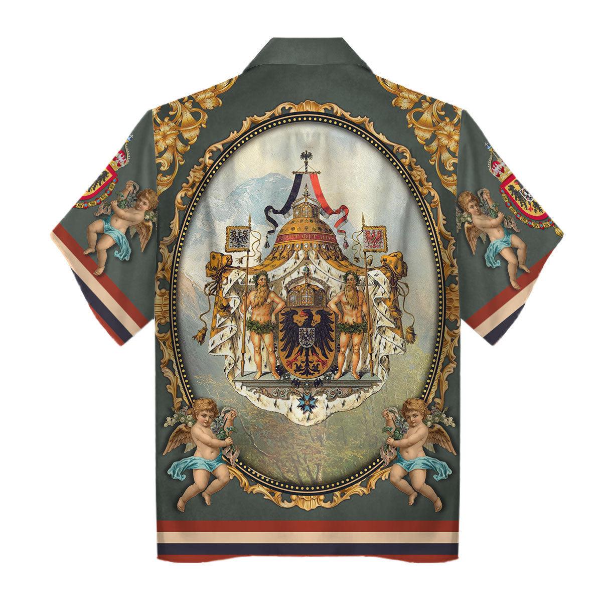 CustomsPig Kaiser William I German Emperor Hawaiian Shirt Polo Shirt Beach short - CustomsPig.com