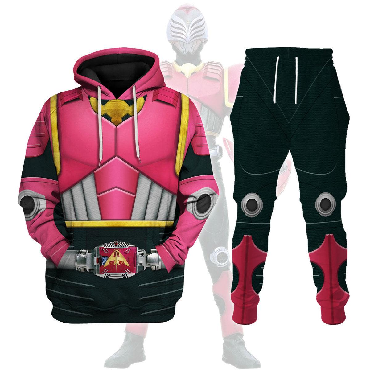 Gearhomie Kamen Rider Sting Cosplay Costumes Hoodie T-shirt Sweatpants - DucG