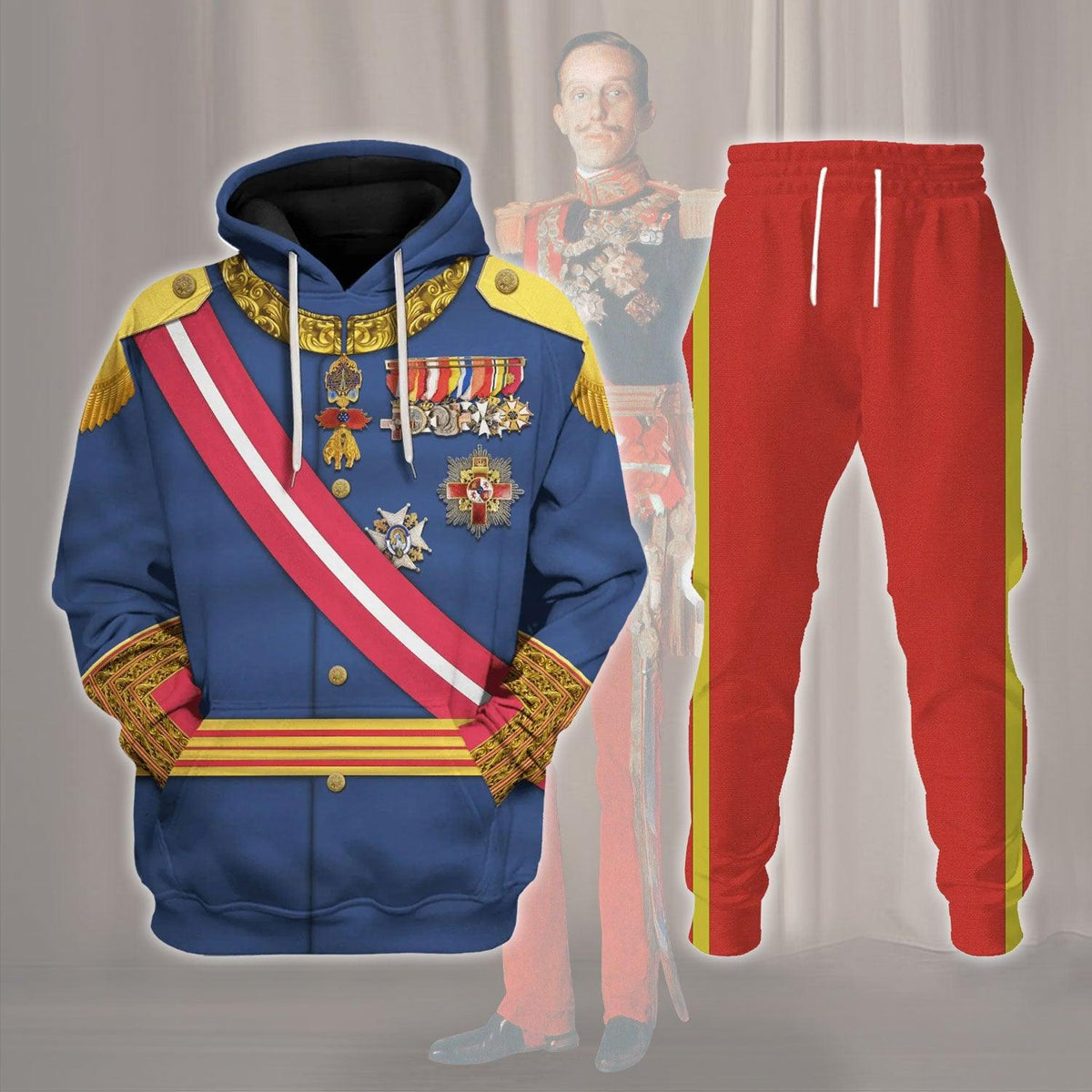OodieGang King Alfonso XIII King Of Spain Costume Hoodie Sweatshirt T-Shirt Tracksuit - OodieGang.com