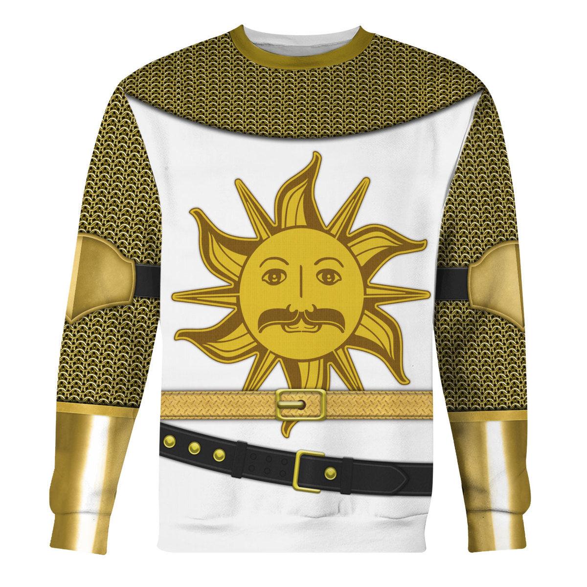 OodieGang King Arthur Knight Costume Hoodie Sweatshirt T-Shirt Tracksuit - OodieGang.com