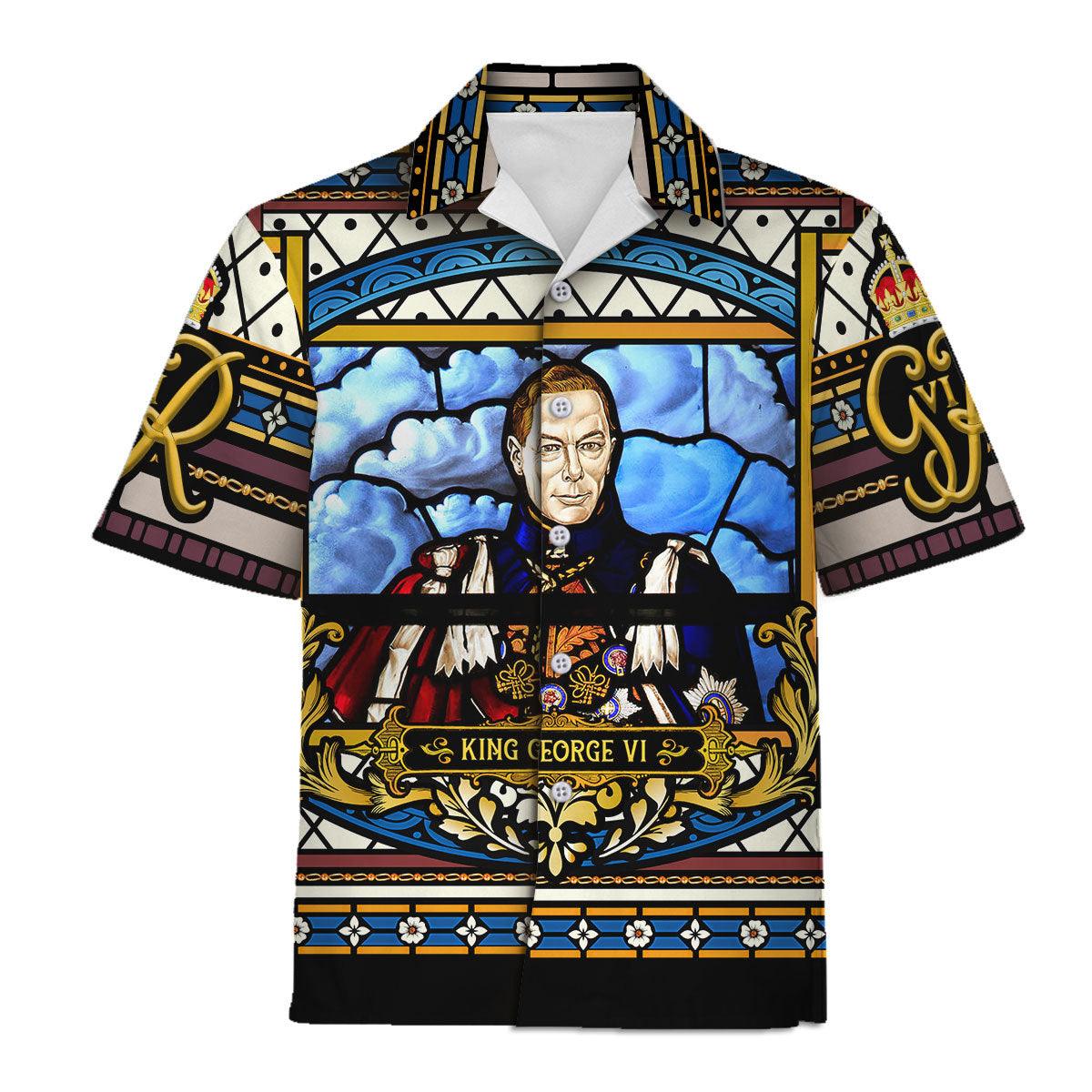 CustomsPig King George VI Coronation Hawaiian Shirt Polo Shirt - CustomsPig.com