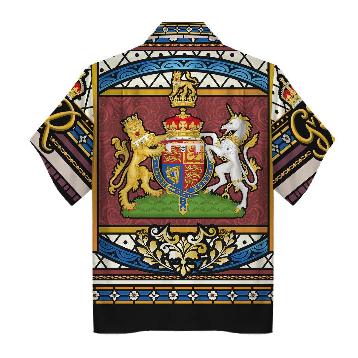 CustomsPig King George VI Coronation Hawaiian Shirt Polo Shirt - CustomsPig.com