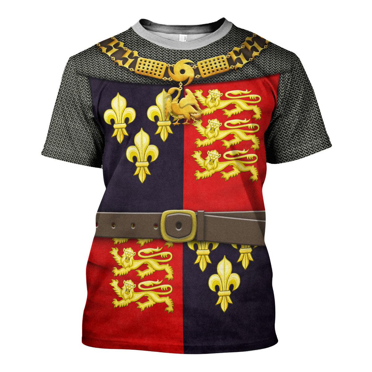 Gearhomie King Henry V-Battle of Agincourt Knights Costume Hoodie Sweatshirt T-Shirt Tracksuit - Gearhomie.com