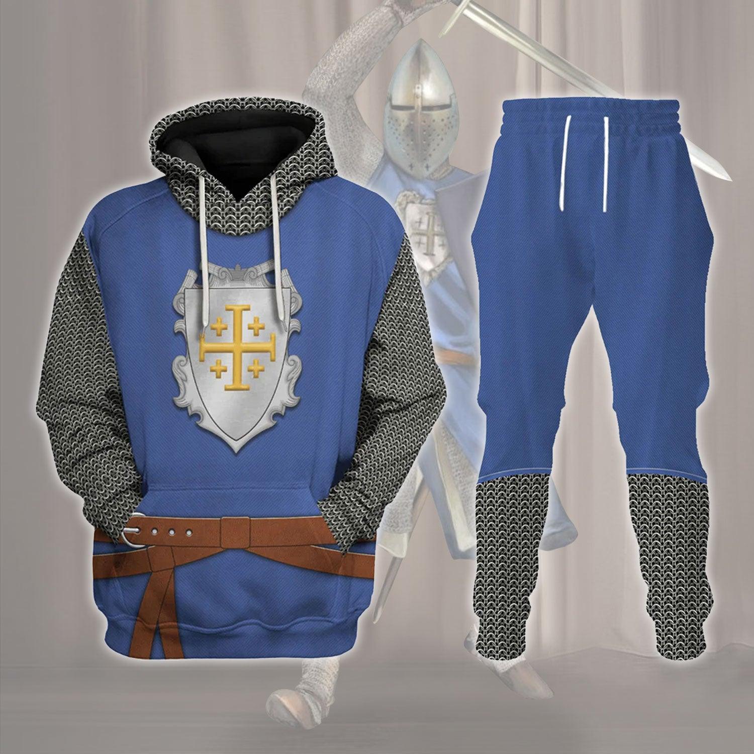 Gearhomie Knight of Edessa Costume Hoodie Sweatshirt T-Shirt Tracksuit - Gearhomie.com