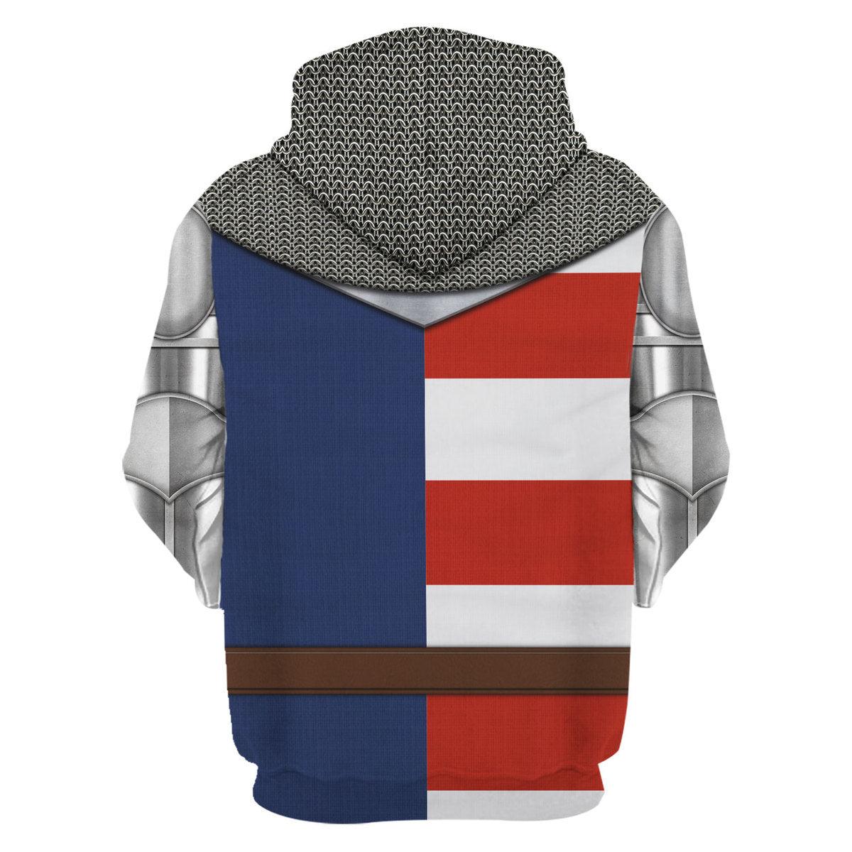 Gearhomie Knight Of U S A Costume Hoodie Sweatshirt T-Shirt Tracksuit - Gearhomie.com