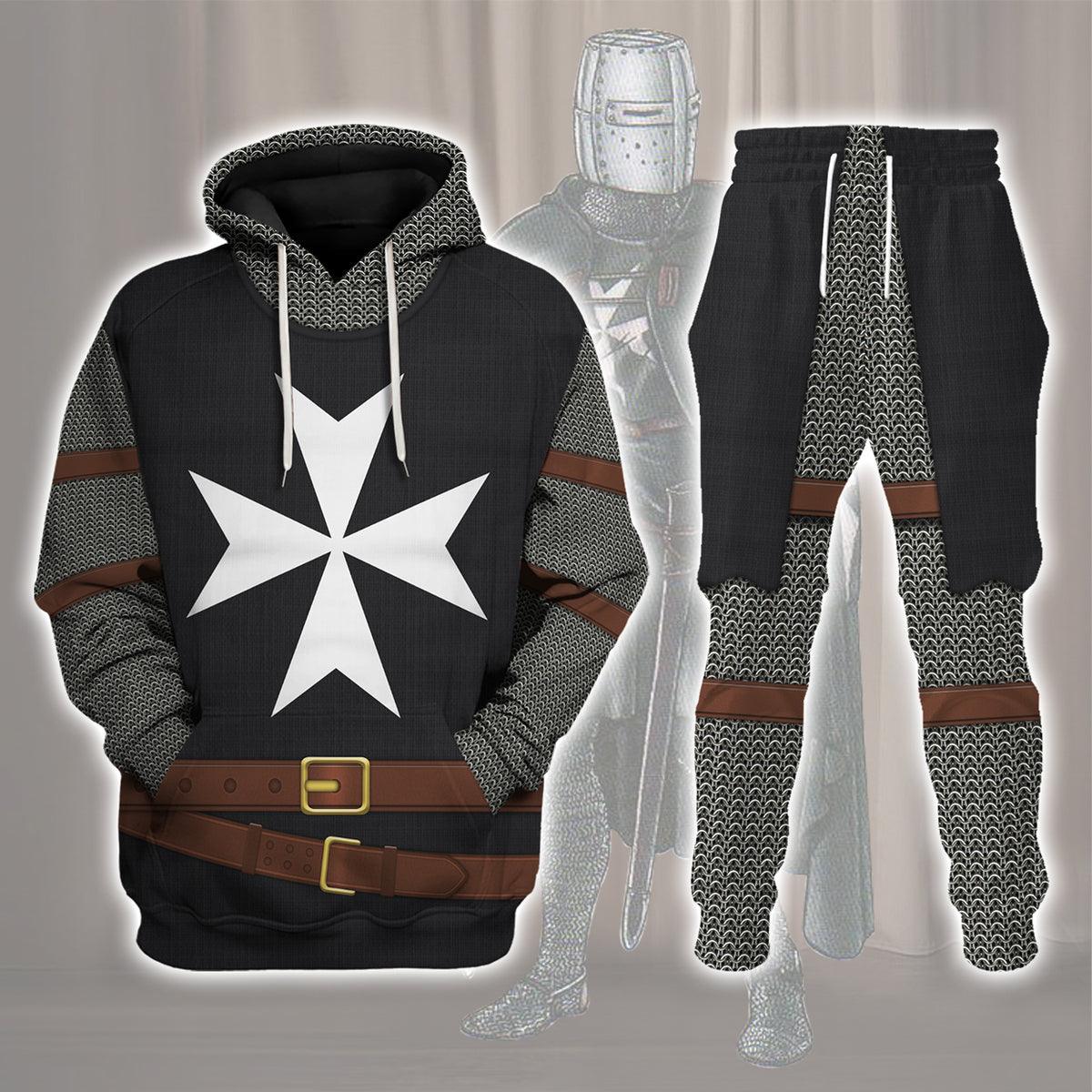 Gearhomie Knights Hospitaller Costume Hoodie Sweatshirt T-Shirt Tracksuit - Gearhomie.com