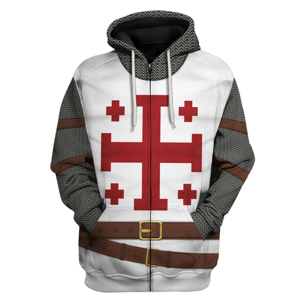 Gearhomie Knights of The Holy Sepulcher Costume Hoodie Sweatshirt T-Shirt Tracksuit - Gearhomie.com