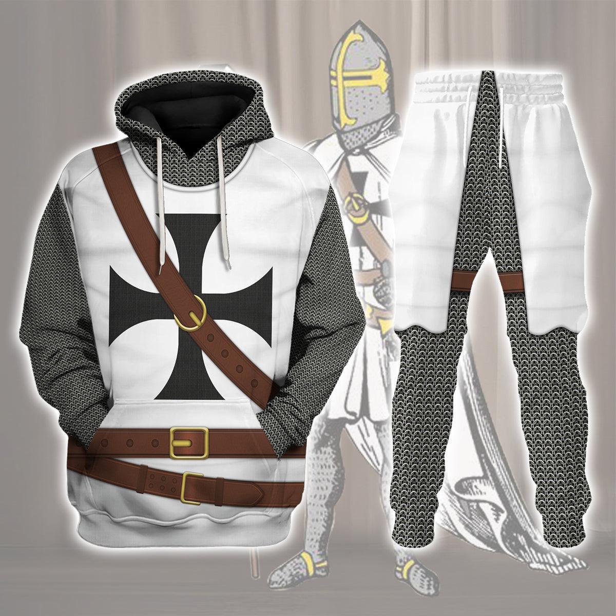 Gearhomie Knights Teutonic Costume Hoodie Sweatshirt T-Shirt Tracksuit - Gearhomie.com