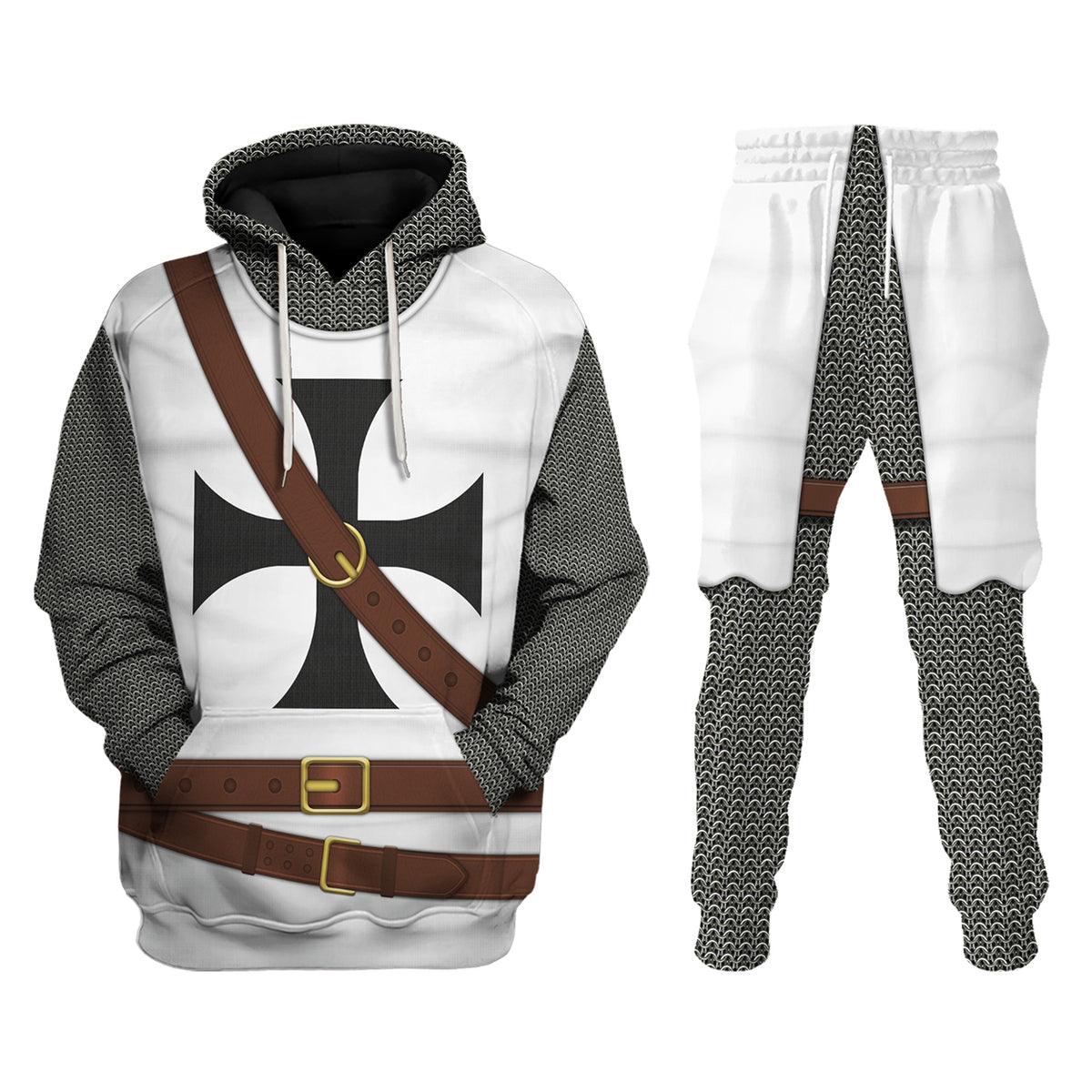 Gearhomie Knights Teutonic Costume Hoodie Sweatshirt T-Shirt Tracksuit - Gearhomie.com