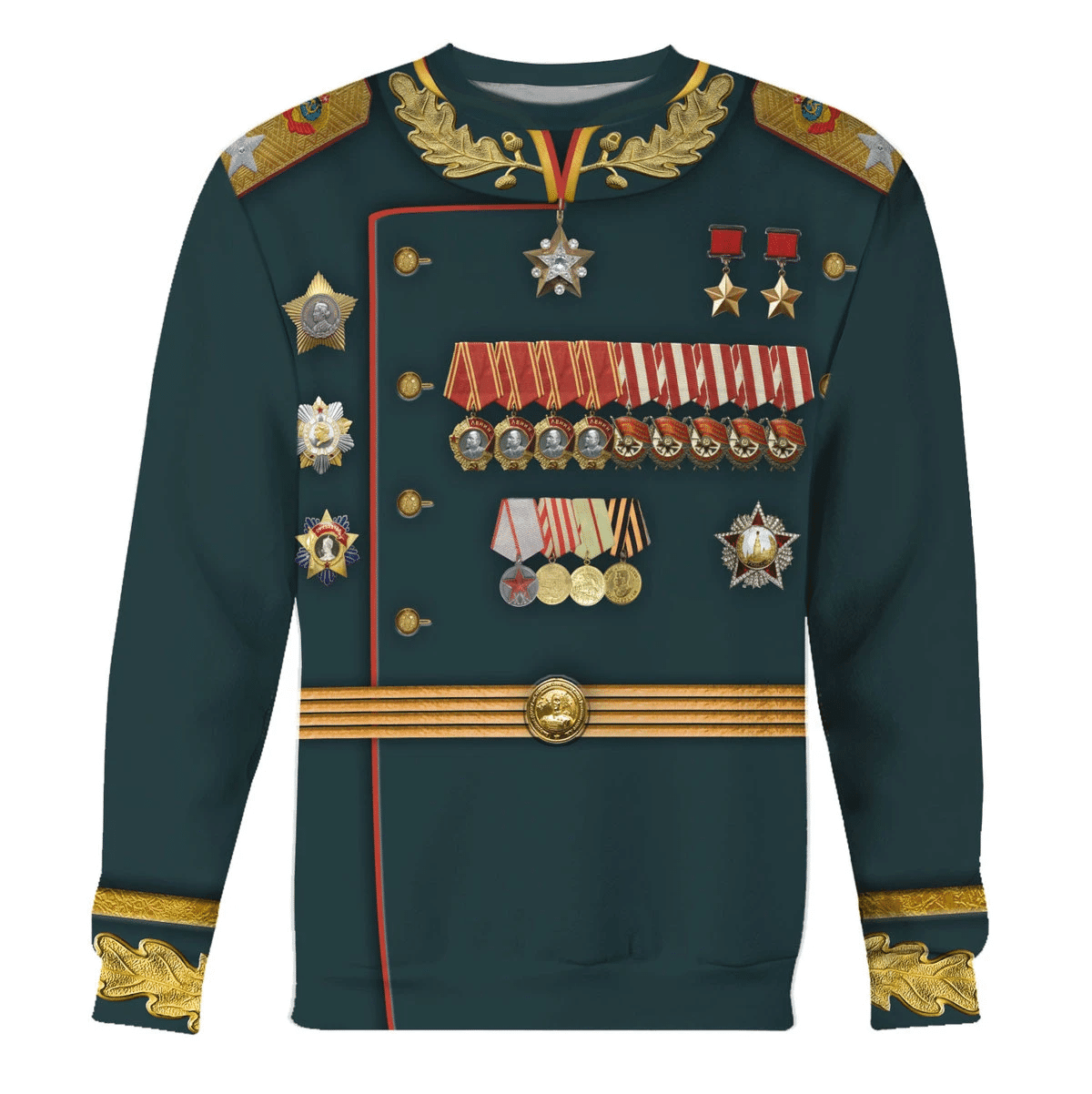 Gearhomie Konstantin Rokossovsky Red Army Commanders Costume Hoodie Sweatshirt T-Shirt Tracksuit - Gearhomie.com