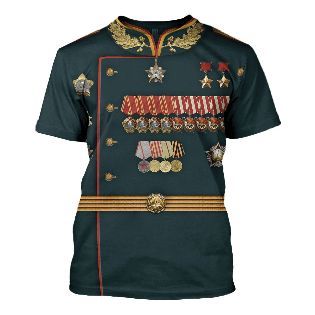 Gearhomie Konstantin Rokossovsky Red Army Commanders Costume Hoodie Sweatshirt T-Shirt Tracksuit - Gearhomie.com
