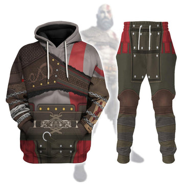 Gearhomie Kratos GOW Costume Hoodie Sweatshirt T-Shirt Sweatpants - Gearhomie.com