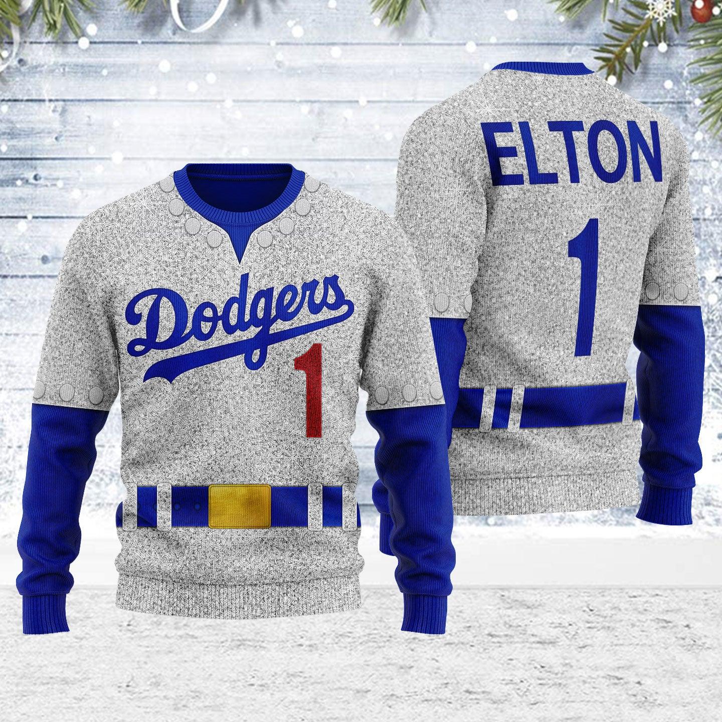 Gearhomie LAD Baseball Player Christmas Sweater - Gearhomie.com