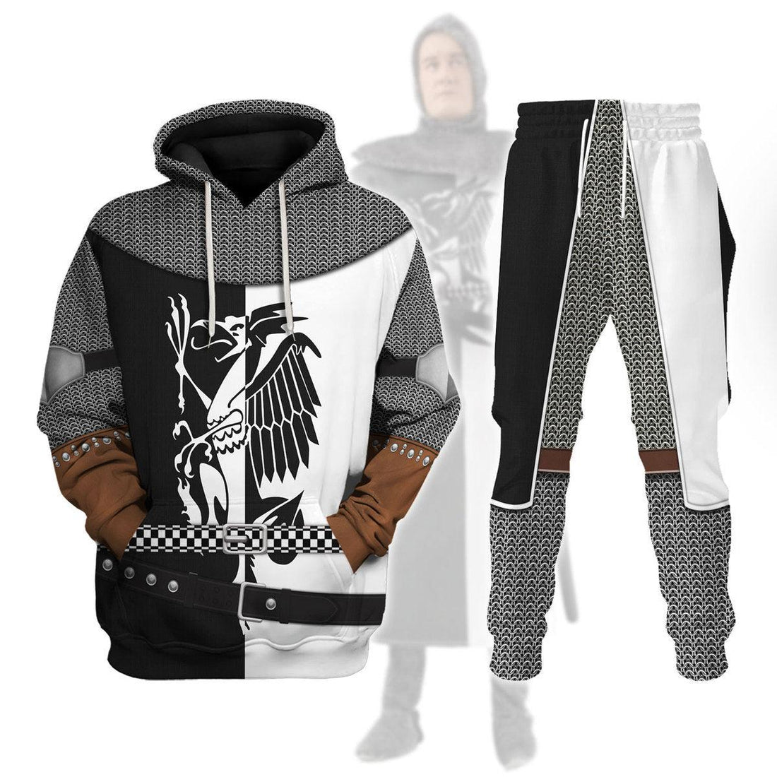 CustomsPig Lancelot Knight Costume Hoodie Sweatshirt T-Shirt Tracksuit - CustomsPig.com