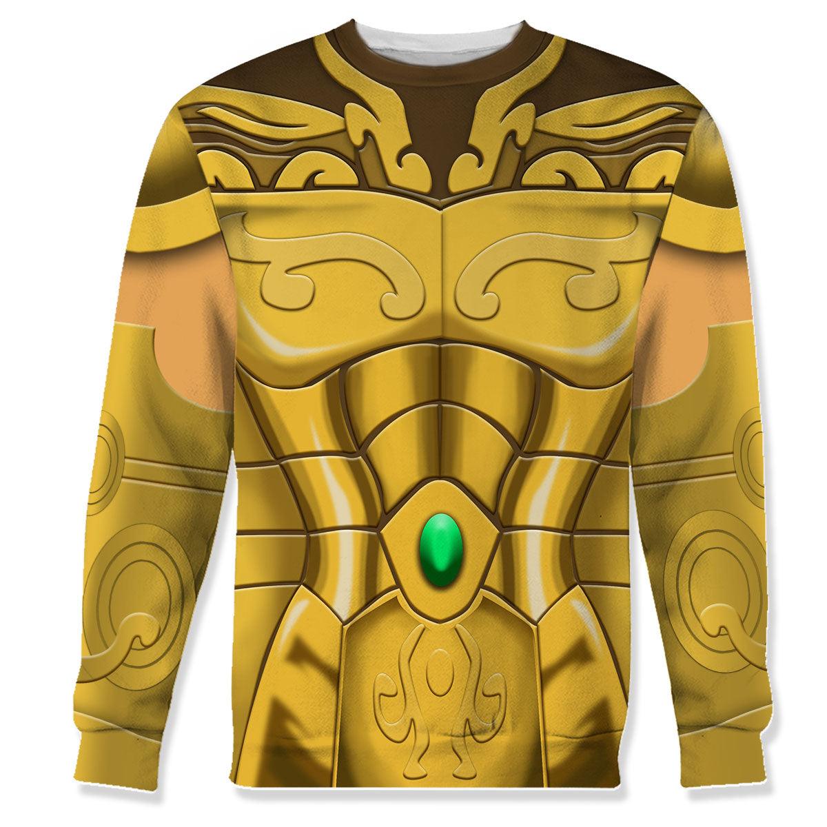 Gearhomie Leo Aiolia Saint Seiya Costume Hoodie Sweatshirt T-Shirt Tracksuit - DucG