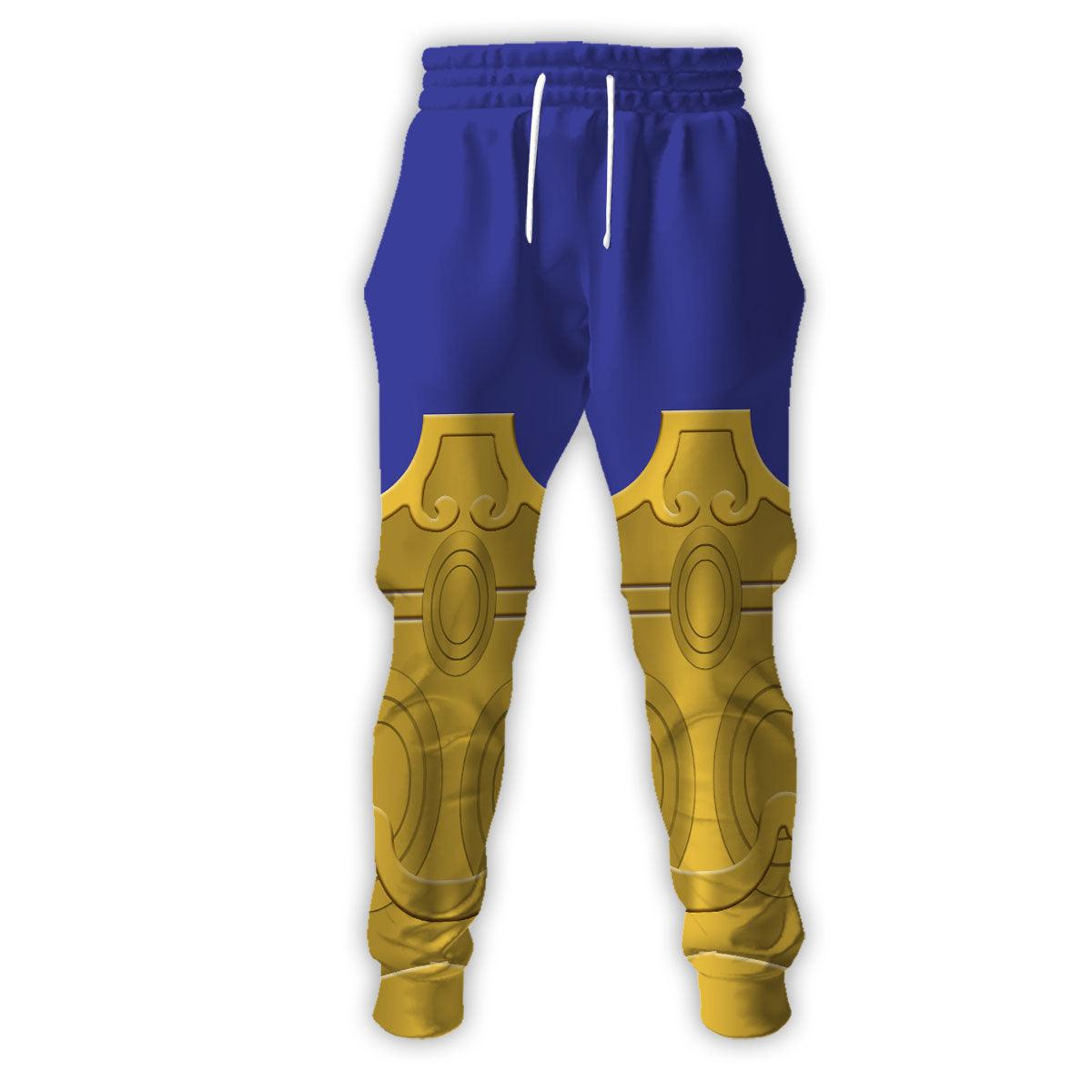 Gearhomie Leo Aiolia Saint Seiya Costume Hoodie Sweatshirt T-Shirt Tracksuit - DucG