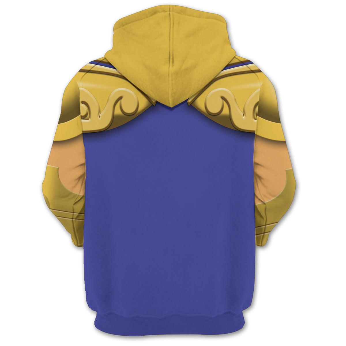 Gearhomie Leo Aiolia Saint Seiya Costume Hoodie Sweatshirt T-Shirt Tracksuit - DucG