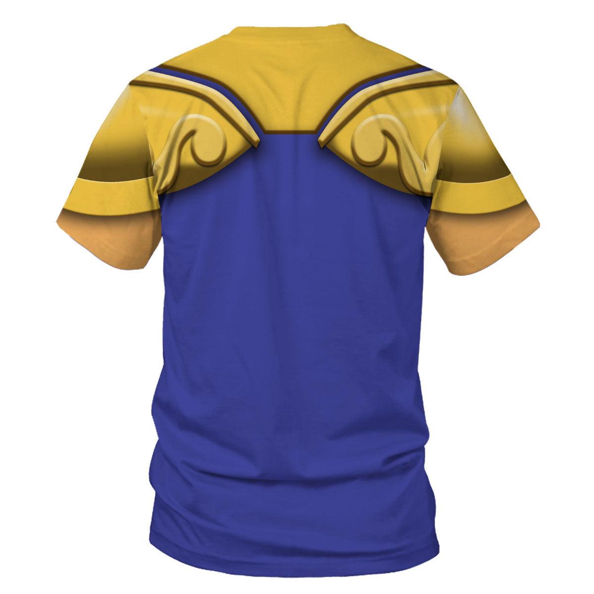Gearhomie Leo Aiolia Saint Seiya Costume Hoodie Sweatshirt T-Shirt Tracksuit - DucG
