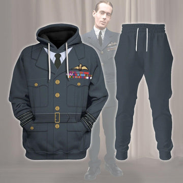 Gearhomie Leonard Cheshire Royal Air Force Pilot Uniform Costume Hoodie Sweatshirt T-Shirt Tracksuit - Gearhomie.com