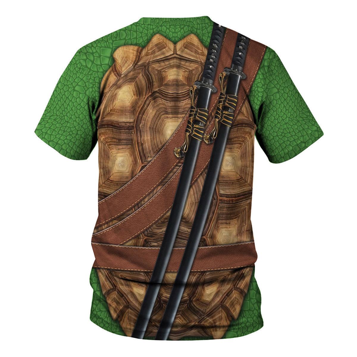Gearhomie Leonardo Ninja Turtles Costume Hoodie Sweatshirt T-Shirt ZipHoodie Sweatpants - Gearhomie.com