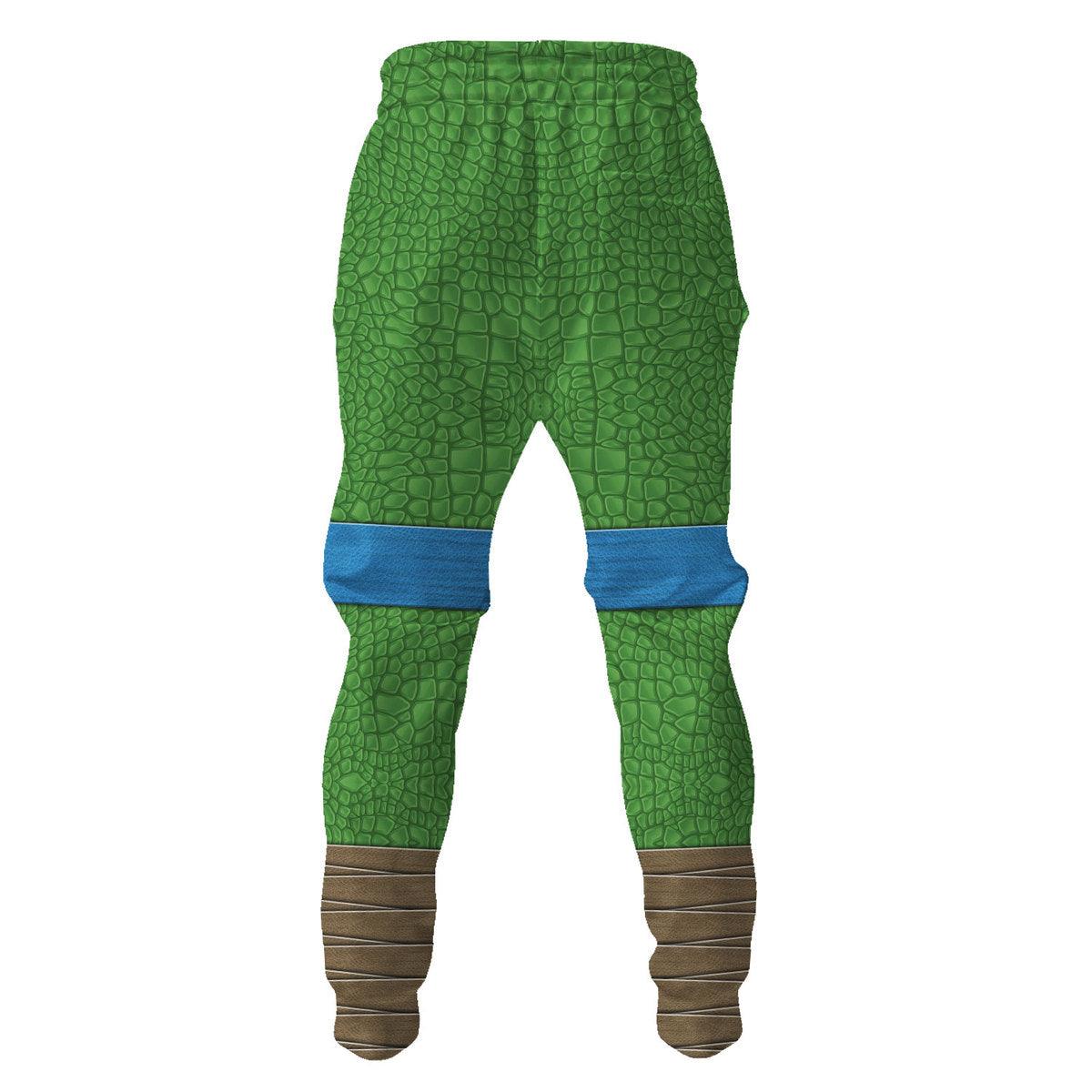 Gearhomie Leonardo Ninja Turtles Costume Hoodie Sweatshirt T-Shirt ZipHoodie Sweatpants - Gearhomie.com