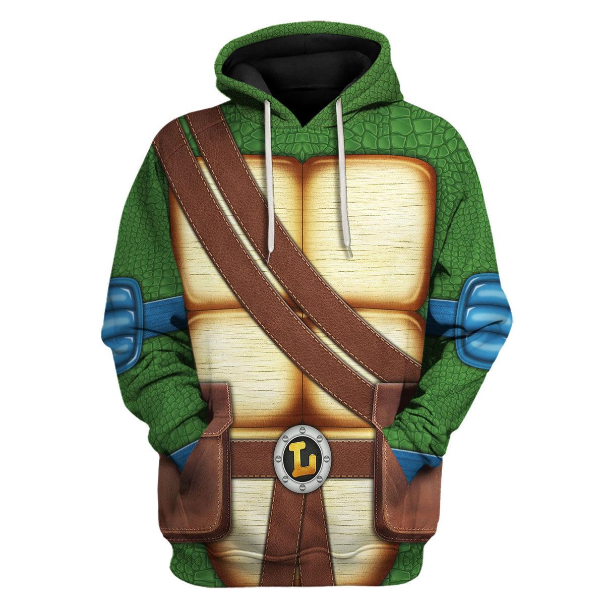 Gearhomie Leonardo Ninja Turtles Costume Hoodie Sweatshirt T-Shirt ZipHoodie Sweatpants - Gearhomie.com