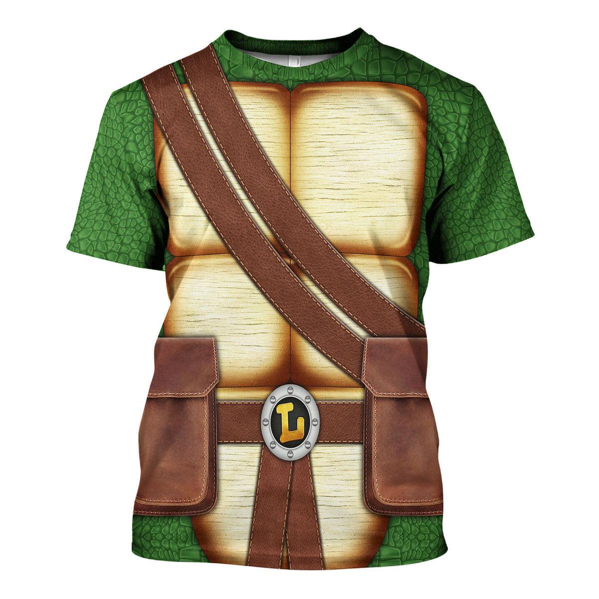 Gearhomie Leonardo Ninja Turtles Costume Hoodie Sweatshirt T-Shirt ZipHoodie Sweatpants - Gearhomie.com