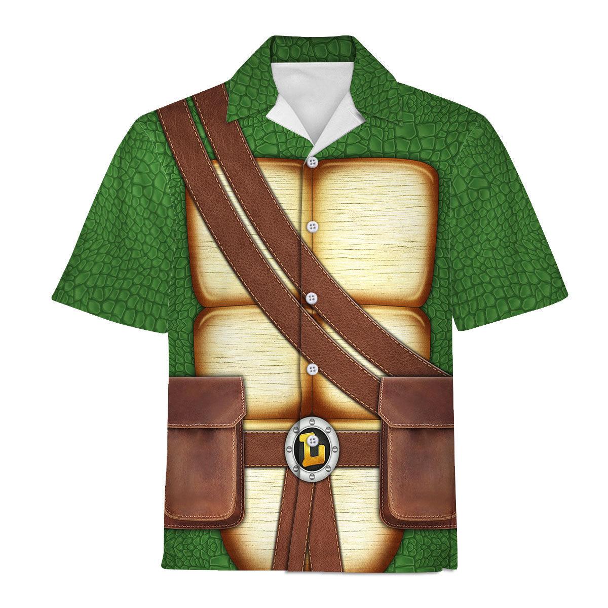 Gearhomie Leonardo Ninja Turtles Costume Hoodie Sweatshirt T-Shirt ZipHoodie Sweatpants - Gearhomie.com