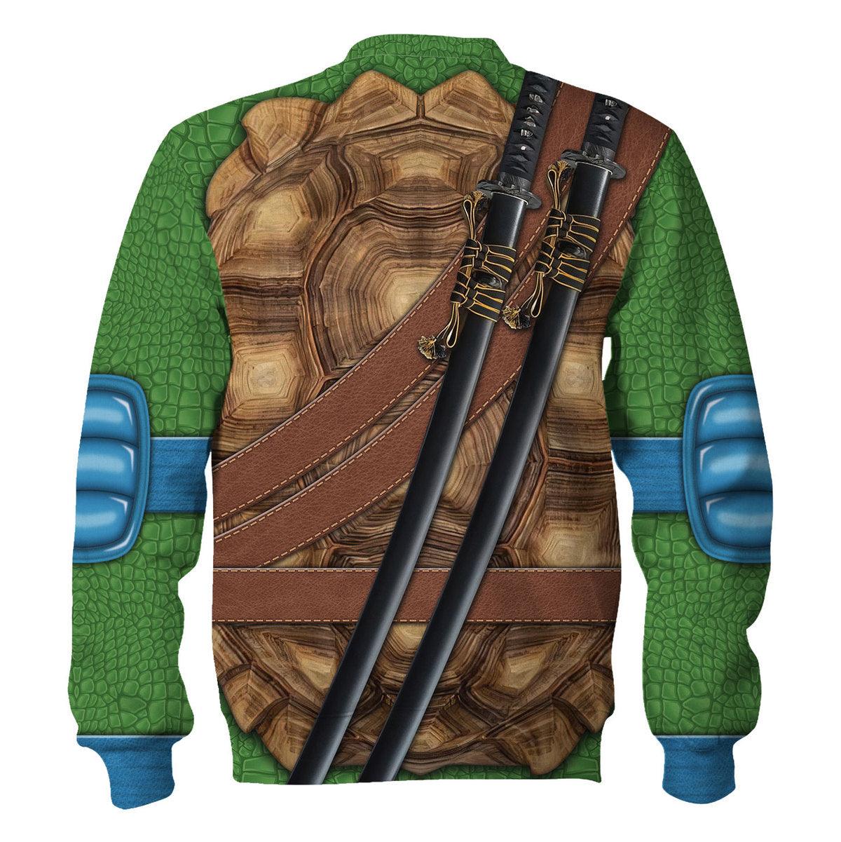 Gearhomie Leonardo Ninja Turtles Costume Hoodie Sweatshirt T-Shirt ZipHoodie Sweatpants - Gearhomie.com