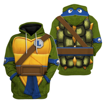 Gearhomie Leonardo TMNT Costume Hoodie Sweatshirt T-Shirt Sweatpants - Gearhomie.com