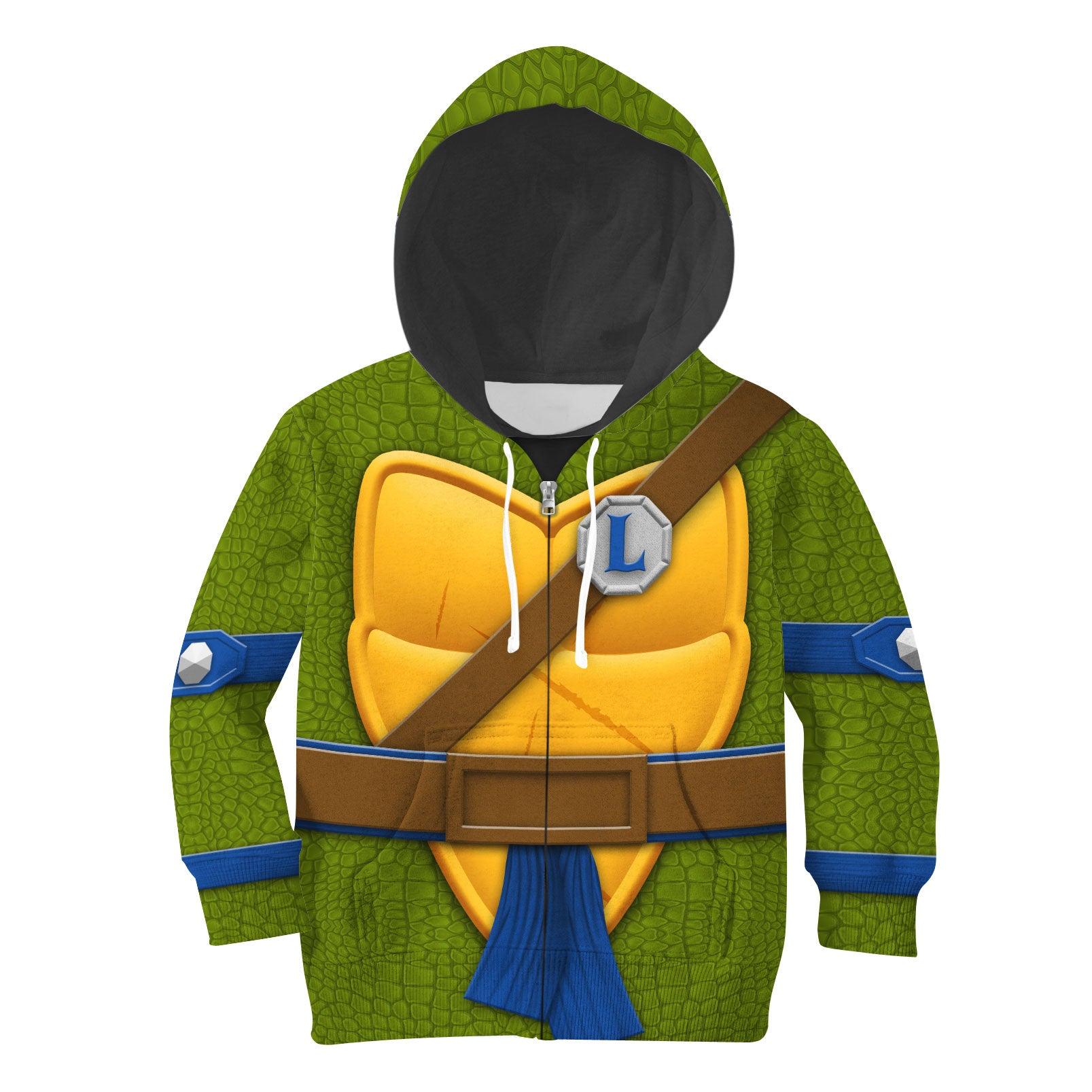 Gearhomie Leonarrdo Costume Cosplay Kid Hoodie Sweatshirt T-Shirt - Gearhomie.com