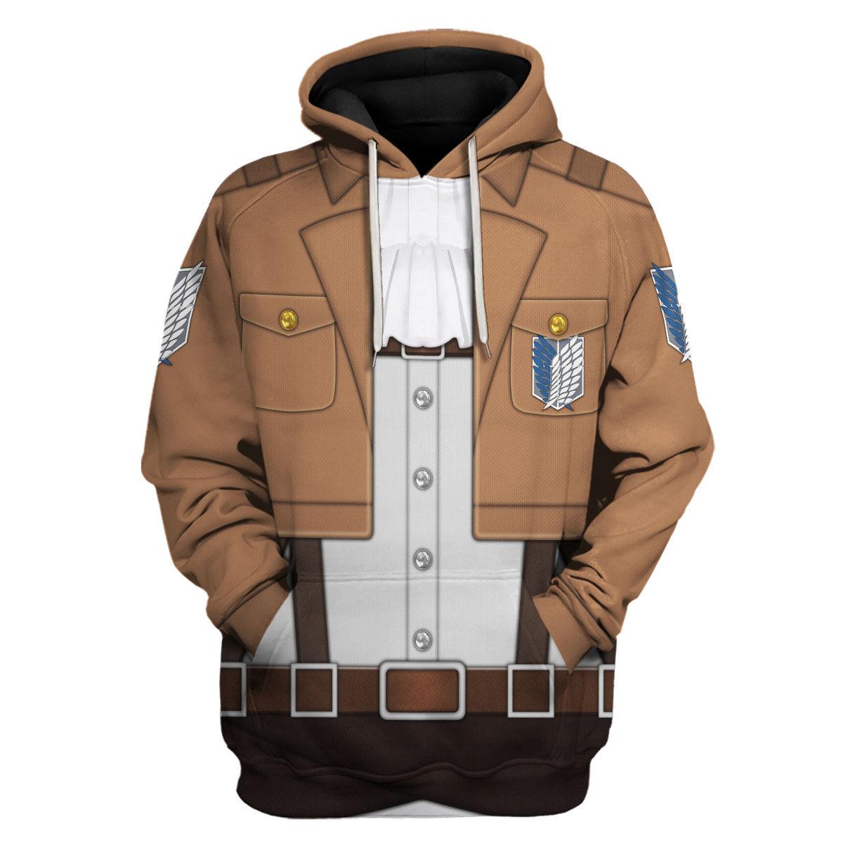 Gearhomie Levi Ackerman Costume Hoodie Sweatshirt T-Shirt Sweatpants - Gearhomie.com