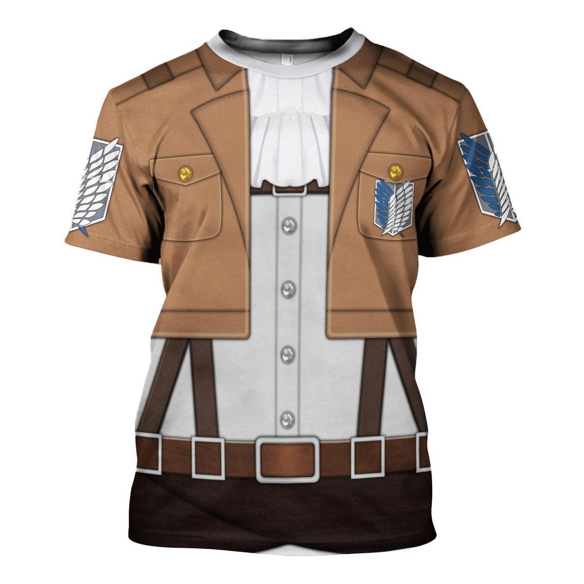 Gearhomie Levi Ackerman Costume Hoodie Sweatshirt T-Shirt Sweatpants - Gearhomie.com
