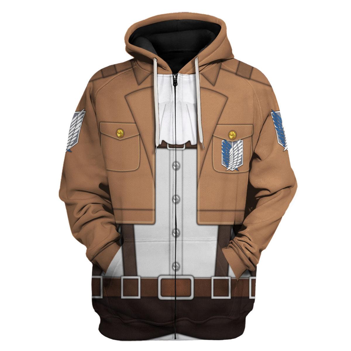 Gearhomie Levi Ackerman Costume Hoodie Sweatshirt T-Shirt Sweatpants - Gearhomie.com